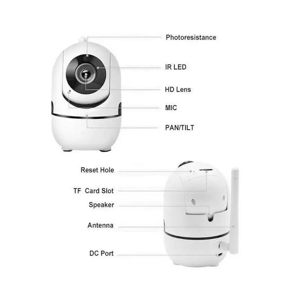 Indoor Home Security Camera Night Vision Baby Pet Monitor