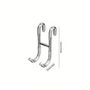1pc Rust Resistant Multifunctional Shower Door Hook
