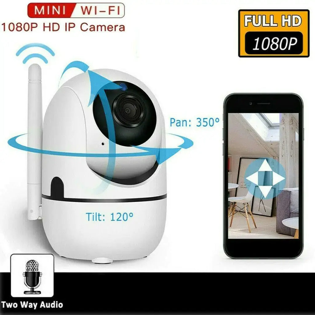 Indoor Home Security Camera Night Vision Baby Pet Monitor