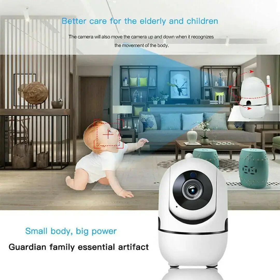 Indoor Home Security Camera Night Vision Baby Pet Monitor